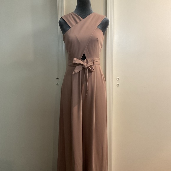 Source Unknown Pants - 🌻 Crisscross Top Pant Jumpsuit With Belt Accent